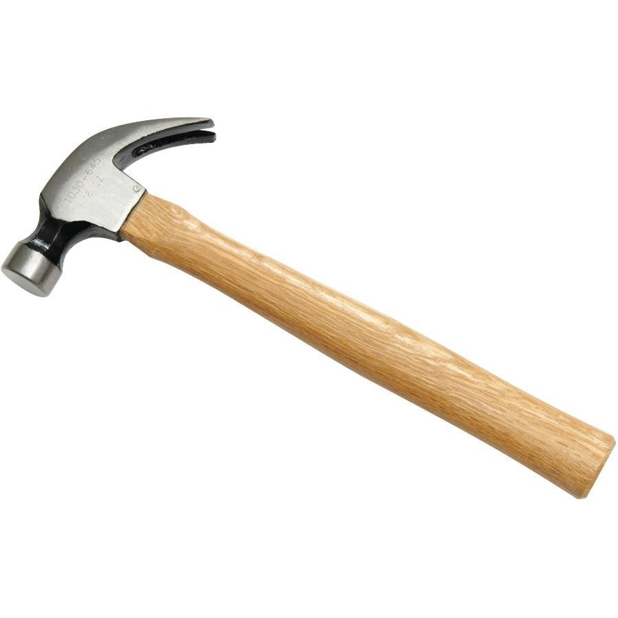 16oz Claw Hammer with Wooden Handle